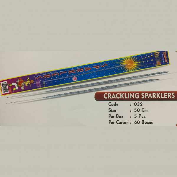 Crackling sparklers